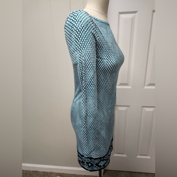 Michael Kors Womens green Geometric Mini Dress - Picture 2 of 7